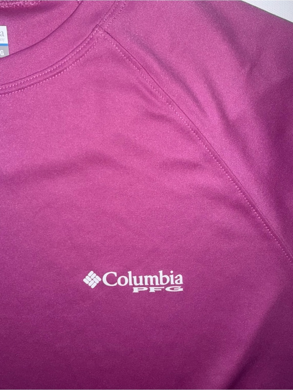 Columbia PFG Omni-Shade Long Sleeve Performance Fishing Shirt Size XL Purple - Picture 7 of 10